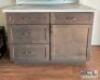 5 COMPARTMENT KITCHEN CABINET WITH SLIDING TRASH CAN TRAY