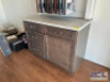 5 COMPARTMENT KITCHEN CABINET WITH SLIDING TRASH CAN TRAY - 2