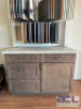 5 COMPARTMENT KITCHEN CABINET WITH SLIDING TRASH CAN TRAY - 4
