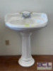 PEDESTAL SINK WITH FAUCET