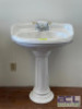 PEDESTAL SINK WITH FAUCET - 2