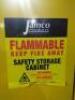 DESCRIPTION: (1) FLAMMABLE SAFETY STORAGE CABINET BRAND/MODEL: JAMCO #515X96 INFORMATION: YELLOW, 5 GAL SIZE: 43 IN X 18 IN X 65 IN RETAIL$: $1564.59 - 3