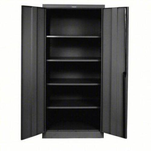 DESCRIPTION: (1) STORAGE CABINET BRAND/MODEL: HALLOWELL #6MNZ5 INFORMATION: BLACK, 20 GAUGE PANEL THICK, SWING HANDLE AND KEYED SIZE: 36" X 24" X 78"