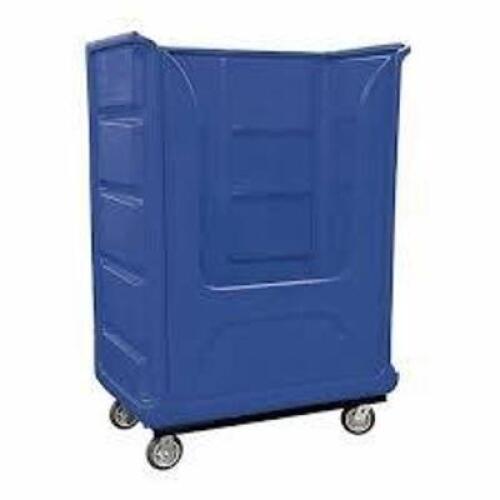 DESCRIPTION: (1) LINEN CART BRAND/MODEL: ROYAL BASKET TRUCKS #20JK35 INFORMATION: BLUE, 3 SHELVES SIZE: 32 IN OVERALL LG, 19 3/4 IN OVERALL WD, 61 IN