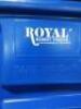 DESCRIPTION: (1) LINEN CART BRAND/MODEL: ROYAL BASKET TRUCKS #20JK35 INFORMATION: BLUE, 3 SHELVES SIZE: 32 IN OVERALL LG, 19 3/4 IN OVERALL WD, 61 IN - 3