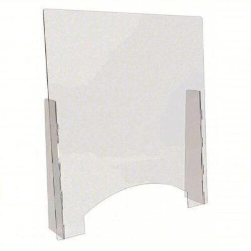 DESCRIPTION: (1) BOX OF (2) COUNTERTOP SNEEZE GUARD BRAND/MODEL: DEFLECTO #56JZ98 INFORMATION: CLEAR, POLYCARBONATE SIZE: 36" H X 31-3/4" W X 1/8" THI