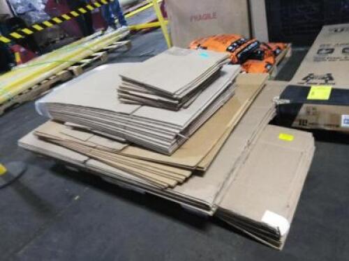 DESCRIPTION: (1) PALLET OF APPROX (75)&nbsp;MISC SHIPPING BOXESINFORMATION: CARDBOARDSIZE: VARIOUS SIZESQTY: 1