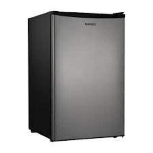 DESCRIPTION: (1) COMPACT REFRIGERATOR BRAND/MODEL: GALANZ #GL43S5 INFORMATION: STAINLESS STEEL/WITH CHILLER/CAPACITY: 4.3 CU-FT SIZE: 22.01"L X 19.92"