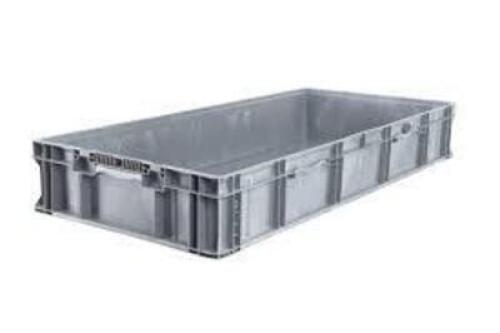 DESCRIPTION: (3) PLASTIC STRAIGHT WALL CONTAINER BRAND/MODEL: ORBIS #SO4822-7 INFORMATION: GRAY, PLASTIC, HEAVY DUTY SIZE: 48 x 22 x 7 RETAIL$: $63.00