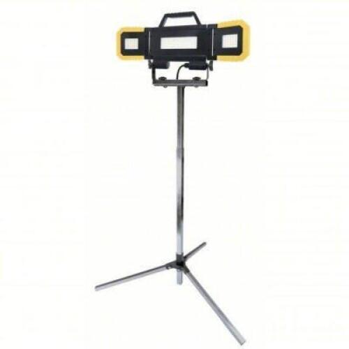 DESCRIPTION: (1) PORTABLE WORK LIGHT BRAND/MODEL: SOUTHWIRE #61KH51 INFORMATION: 8,000 LM MAX BRIGHTNESS, LED, 1, 1 BRIGHTNESS LEVELS, 3 LAMP HEADS RE