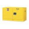 DESCRIPTION: (1) FLAMMABLE LIQUID STORAGE CABINET BRAND/MODEL: JUSTRITE #891700 INFORMATION: YELLOW, STEEL SIZE: 17 GAL, 64 LITER, 43 in W x 24 in H x