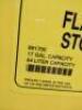 DESCRIPTION: (1) FLAMMABLE LIQUID STORAGE CABINET BRAND/MODEL: JUSTRITE #891700 INFORMATION: YELLOW, STEEL SIZE: 17 GAL, 64 LITER, 43 in W x 24 in H x - 3