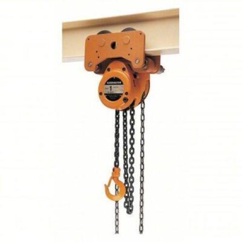 DESCRIPTION: (1) CHAIN HOIST BRAND/MODEL: HARRINGTON #45NV54 INFORMATION: ORANGE SIZE: 72 LB PULL TO LIFT RATED LOAD RETAIL$: $1367.20 EA QTY: 1