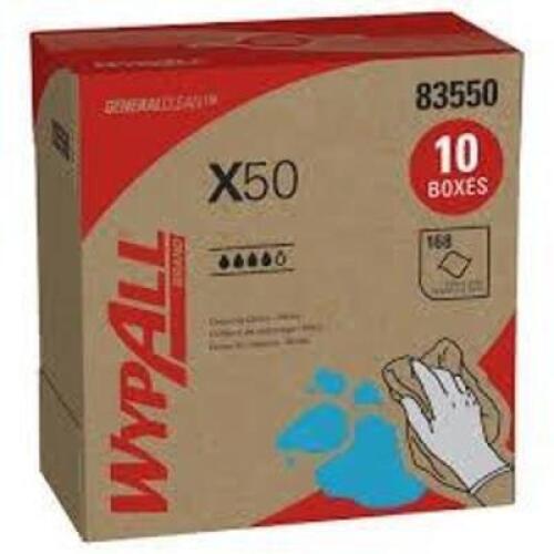 DESCRIPTION: (10) BOXES OF (168) DRY WIPE TOWELS BRAND/MODEL: WYPALL #83550 RETAIL$: $108.93 EA QTY: 10