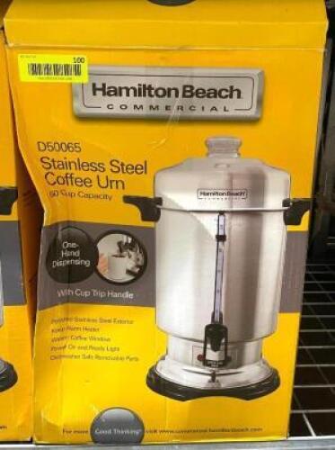 HAMILTON BEACH STAINLESS COFFEE URN