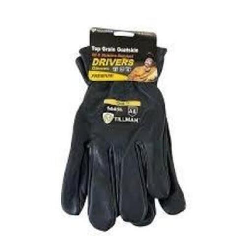 DESCRIPTION: (3) PAIRS OF OIL AND MOISTURE RESISTANT DRIVERS BRAND/MODEL: TILLMAN #1445L INFORMATION: TOP GRAIN GOATSKIN SIZE: LARGE RETAIL$: $29.55 E