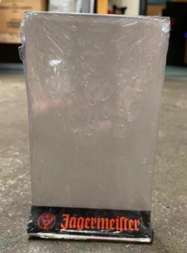(20) JAGERMEISTER PLASTIC TABLE TENTS.