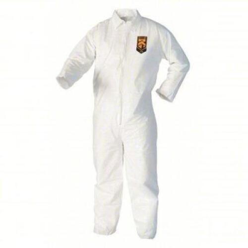 DESCRIPTION: (1) CASE OF (25) DISPOSABLE COVERALLS BRAND/MODEL: KLEENGUARD #2WUZ4 INFORMATION: WHITE SIZE: MED RETAIL$: $240.94 EA QTY: 1