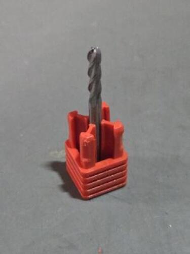 DESCRIPTION: (4) SOLID CARBIDE GENRAL PURPOSE END MILL BRAND/MODEL: FULLERTON 32036 SIZE: 1/8" DIA RETAIL$: $74.34 QTY: 4