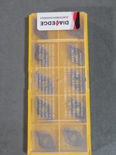 DESCRIPTION: (30) CARBIDE TURNING INSERTS BRAND/MODEL: MITSUBISHI DCGT11T308-MJ VP10RT RETAIL$: $479.10 QTY: 30