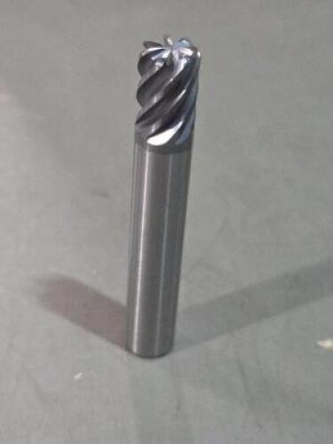 DESCRIPTION: (2) SOLID CARBIDE CORNER RADIUS END MILL BRAND/MODEL: MA FORD 119160 SIZE: 3/8" DIA 1/2" LOC 0.060CR RETAIL$: $132.61 QTY: 2