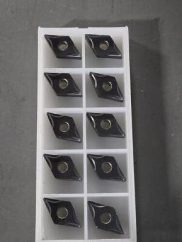 DESCRIPTION: (10) CARBIDE TURNING INSERTS BRAND/MODEL: SUMITOMO DNGG 432ESU RETAIL$: $280.60 QTY: 10
