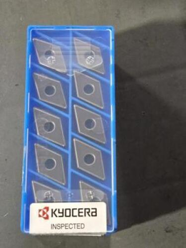 DESCRIPTION: (50) CARBIDE TURNING INSERTS BRAND/MODEL: KYOCERA DNGG 432 DP RETAIL$: $610.30 QTY: 50