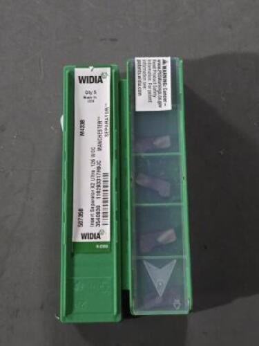 DESCRIPTION: (20) "SEPARATOR" X2 ULTRA CARBIDE GROOVING INSERTS BRAND/MODEL: WIDIA 3540930 SIZE: 3/32" WOC RETAIL$: $243.60 QTY: 20