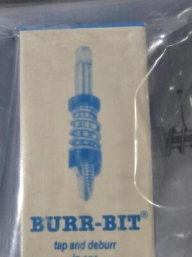 DESCRIPTION: (4) DEBURRING TAP ATTACHMENT BRAND/MODEL: BURRR-BIT 01338409 SIZE: 5/8" TAP COMP. 7/32" COLLAR THICK. RETAIL$: $243.24 QTY: 4