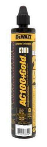 DESCRIPTION: (6) ACRYLIC ADHESIVE BRAND/MODEL: DEWALT #AC100+GOLD SIZE: 9.5 FL OZ RETAIL$: $35.00 EA QTY: 6