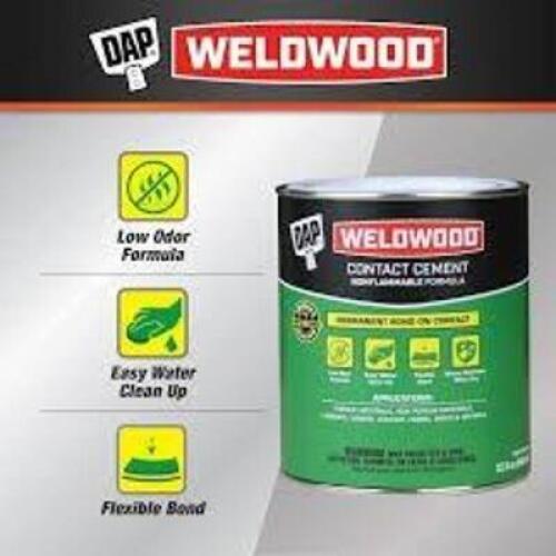 DESCRIPTION: (4) CONTACT CEMENT BRAND/MODEL: WELDWOOD BY DAP SIZE: 32 FL OZ RETAIL$: $22.88 EA QTY: 4