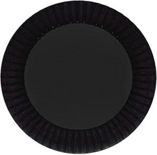 (1) CASE OF 9" BLACK PLASTIC PLATES