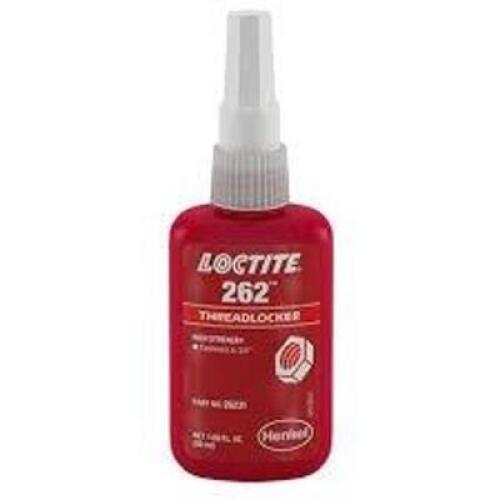 DESCRIPTION: (6) HIGH STRENGTH THREADLOCKER BRAND/MODEL: LOCTITE 262 SIZE: 1.69 FL OZ RETAIL$: $66.00 EA QTY: 6