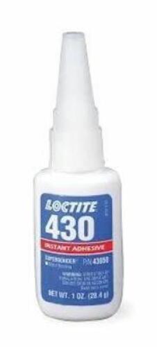 DESCRIPTION: (6) INSTANT ADHESIVE BRAND/MODEL: LOCTITE 430 SIZE: 1 OZ RETAIL$: $30.42 EA QTY: 6