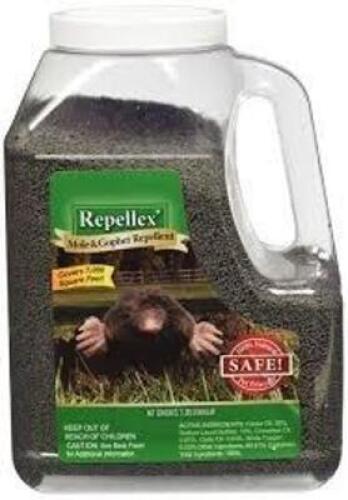 DESCRIPTION: (2) MOLE AND GOPHER REPELLENT BRAND/MODEL: REPELLEX SIZE: 7 LB RETAIL$: $27.00 EA QTY: 2