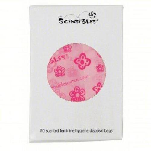 DESCRIPTION: (1) CASE OF (24) BOXES OF SANITARY NAPKIN DISPOSABLE BAG BRAND/MODEL: HOSPECO #421X18 SIZE: 3 1/2 in Overall Wd, 5 in Overall Ht RETAIL$: