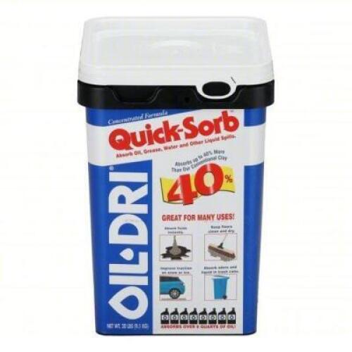 DESCRIPTION: (2) LOOSE ABSORBENT BRAND/MODEL: OIL-DRI #5TP99 SIZE: 20 LB RETAIL$: $18.04 EA QTY: 2