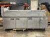 114" PIZZA PREP TABLE WITH REFRIGERATED TOPPING RAIL - 2