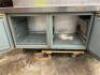 114" PIZZA PREP TABLE WITH REFRIGERATED TOPPING RAIL - 9
