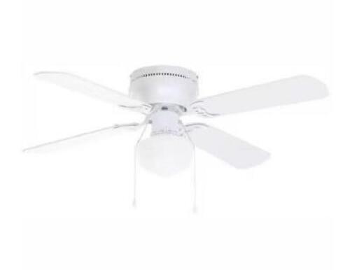 LITTLETON 42 IN. LED INDOOR WHITE CEILING FAN WITH LIGHT KIT