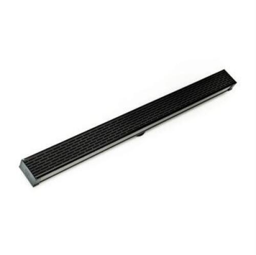 96" S-PVC LOW PROFILE COMPLETE KIT WITH 1/2" PERFORATED OFFSET SLOT GRATE