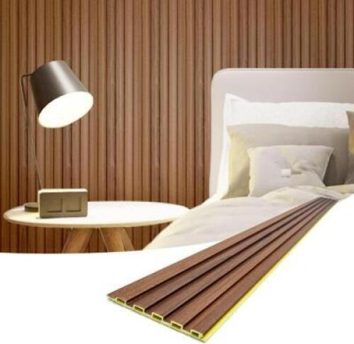 8CT PACK WPC SOUNDPROOF 3D WALL PANELING IN TEAK