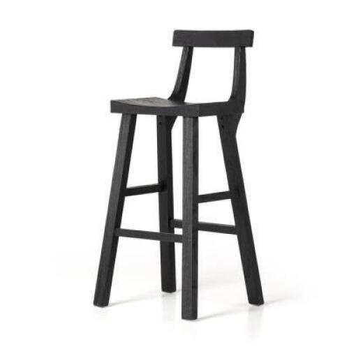 (2) CASSELL COUNTER HEIGHT STOOLS IN BLACK