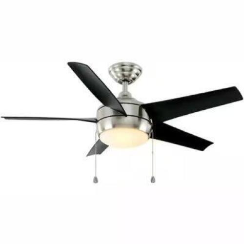 WINWARD 44" LED BRUSHED NICKEL CEILING FAN WITH LIGHT KIT