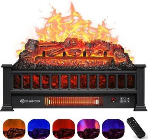 ELECTRIC FIREPLACE LOGS WITH REMOTE CONTROLLER