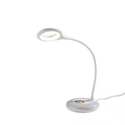 19" WHITE LED TASK LAMP WITH COLOR CHANGING