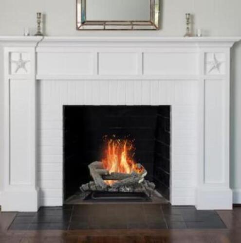 24" 55K BTU NATURAL GAS DUAL BURNER VENTED GAS FIREPLACE LOGS