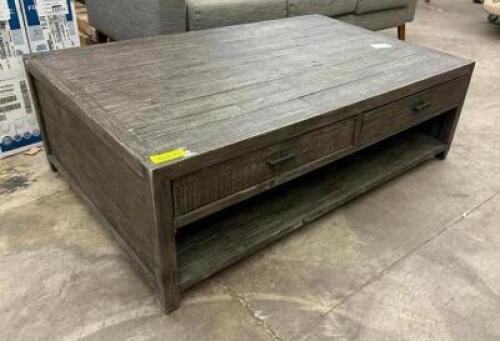 LARGE COFFEE TABLE WITH 2-DRAWERS