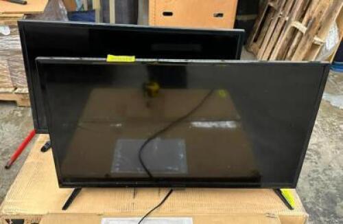 (2) SMALL HDTVS