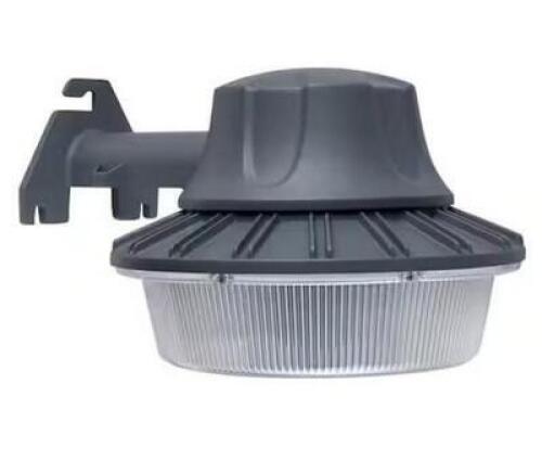 350-WATT EQUIVALENT GRAY INTEGRATED LED OUTDOOR AREA LIGHT WALL/POLE MOUNTABLE WITH DUSK TO DAWN CONTROL